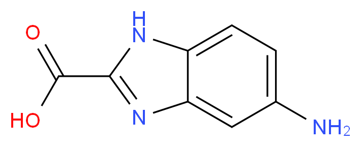 5-AMINO-1H-BENZIMIDAZOLE-2-CARBOXYLIC ACID_分子结构_CAS_372953-13-4)