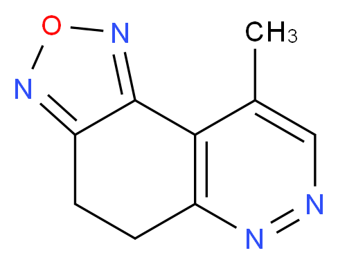 4,5-Dihydro-9-methyl-1,2,5-oxadiazol[3,4-f]cinnoline_分子结构_CAS_302604-98-4)