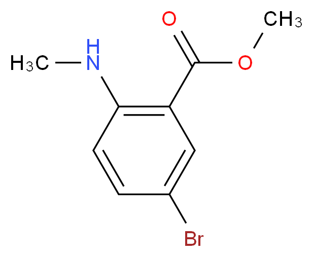 Methyl 5-bromo-2-(methylamino)benzoate_分子结构_CAS_33922-96-2)