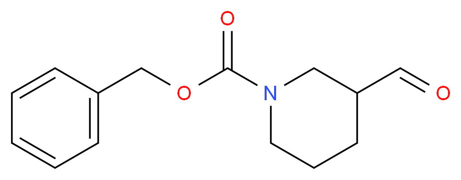 benzyl 3-formylpiperidine-1-carboxylate_分子结构_CAS_201478-72-0