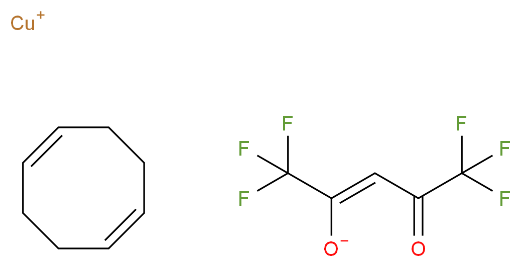 六氟乙酰丙酮-环辛二烯铜(I) 1,5-环辛二烯复合物_分子结构_CAS_86233-74-1)