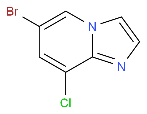 6-bromo-8-chloroimidazo[1,2-a]pyridine_分子结构_CAS_474708-88-8