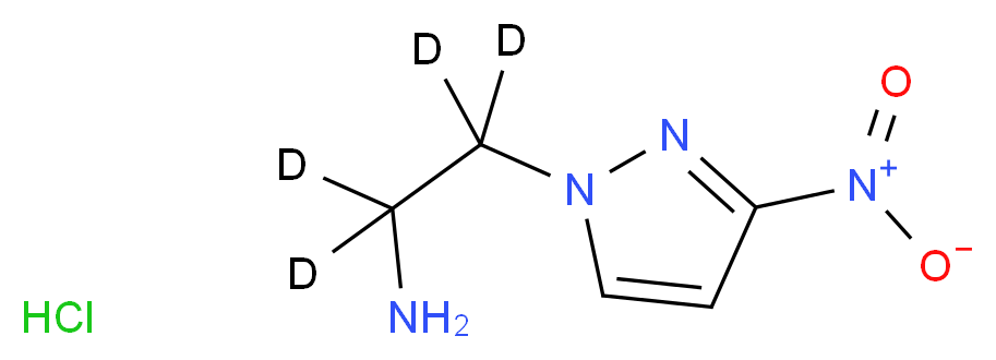 1-(2-Aminoethyl)-3-nitro-1H-pyrazole-d4 Hydrochloride_分子结构_CAS_)