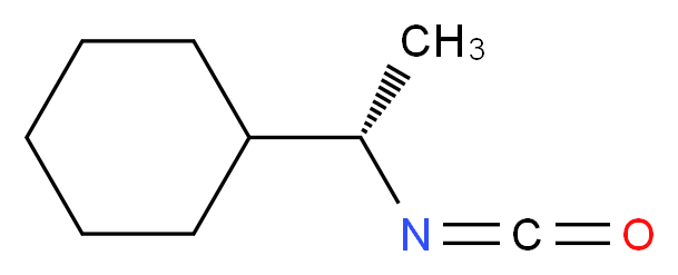 [(1S)-1-isocyanatoethyl]cyclohexane_分子结构_CAS_93470-27-0