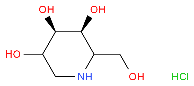 1-Deoxygalactonojirimycin Hydrochloride_分子结构_CAS_75172-81-5)