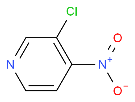 3-chloro-4-nitropyridine_分子结构_CAS_13194-60-0