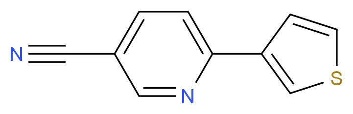 6-(3-Thienyl)nicotinonitrile_分子结构_CAS_937601-80-4)