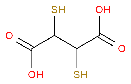 2,3-disulfanylbutanedioic acid_分子结构_CAS_304-55-2