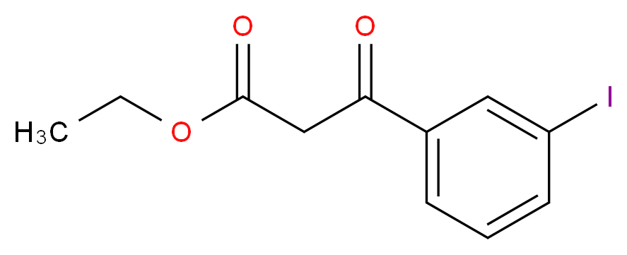 ethyl 3-(3-iodophenyl)-3-oxopropanoate_分子结构_CAS_68332-33-2
