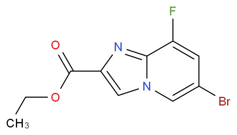 Ethyl 6-bromo-8-fluoroimidazo-[1,2-a]pyridine-2-carboxylate_分子结构_CAS_1260763-32-3)