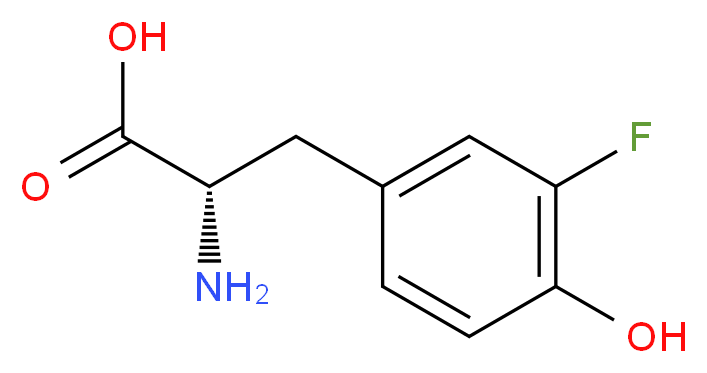 3-氟-L-酪氨酸_分子结构_CAS_7423-96-3)