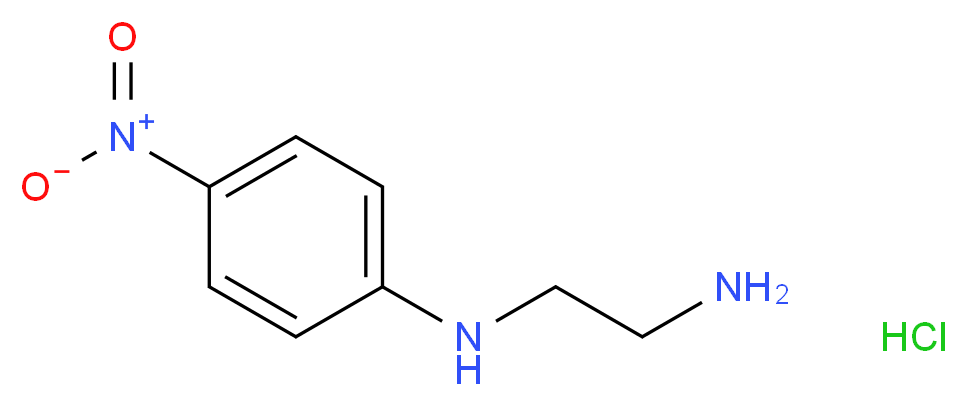 N-(2-aminoethyl)-4-nitroaniline hydrochloride_分子结构_CAS_6332-77-0