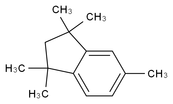 1,1,3,3,5-pentamethyl-2,3-dihydro-1H-indene_分子结构_CAS_81-03-8