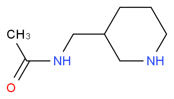 N-(Piperidin-3-ylmethyl)acetamide_分子结构_CAS_)