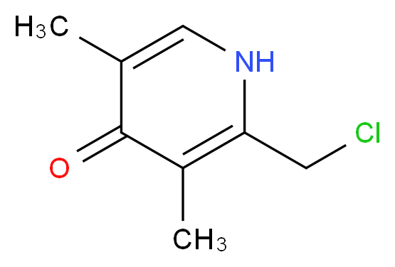 2-(chloromethyl)-3,5-dimethyl-4(1H)-pyridinone_分子结构_CAS_1114596-75-6)