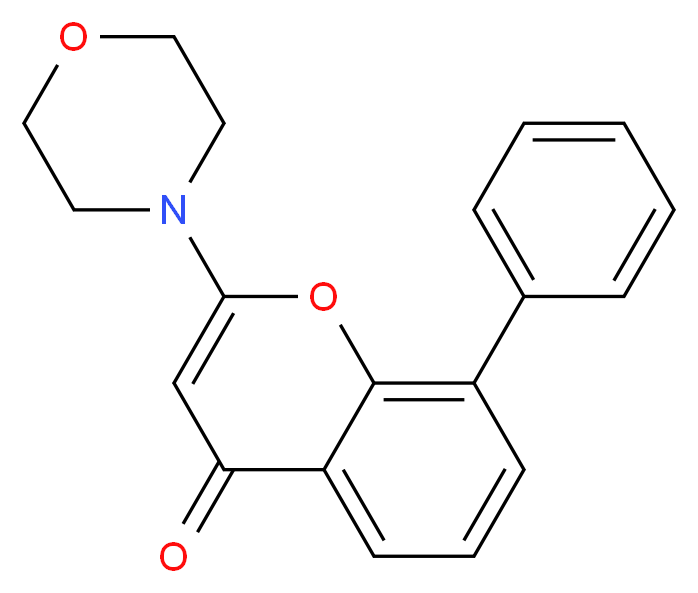 2-(morpholin-4-yl)-8-phenyl-4H-chromen-4-one_分子结构_CAS_154447-36-6