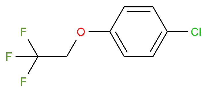 4-(2,2,2-Trifluoroethoxy)chlorobenzene_分子结构_CAS_80054-80-4)