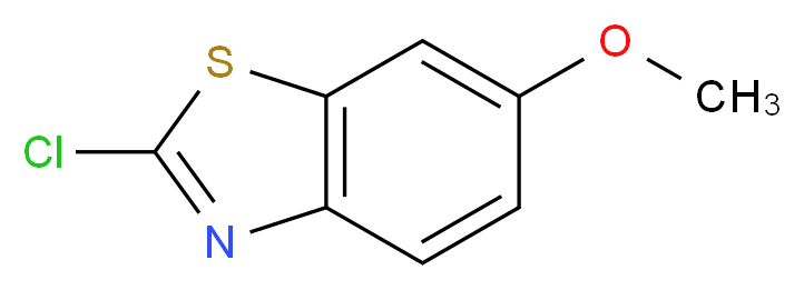 2-chloro-6-methoxy-1,3-benzothiazole_分子结构_CAS_2605-14-3