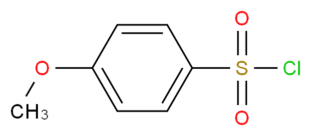 4-甲氧基苯磺酰氯_分子结构_CAS_98-68-0)