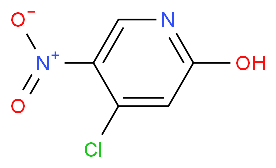 4-Chloro-2-hydroxy-5-nitropyridine_分子结构_CAS_850663-54-6)