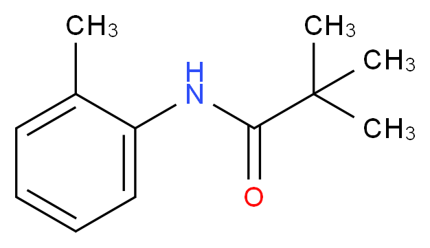 2,2-dimethyl-N-(2-methylphenyl)propanamide_分子结构_CAS_61495-04-3