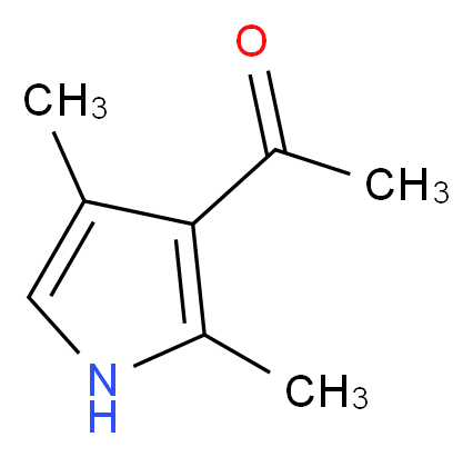 3-Acetyl-2,4-diMethylpyrrole_分子结构_CAS_386-25-62)