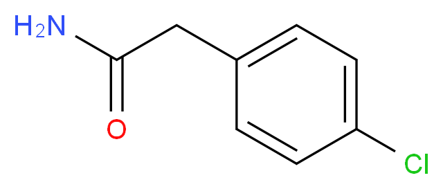 2-(4-chlorophenyl)acetamide_分子结构_CAS_)