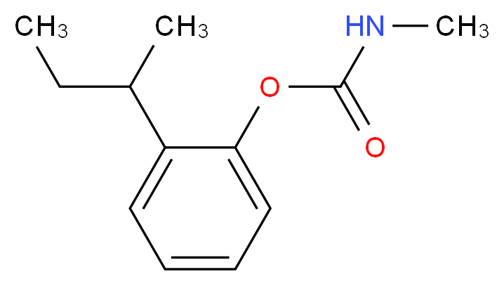 2-(butan-2-yl)phenyl N-methylcarbamate_分子结构_CAS_3766-81-2