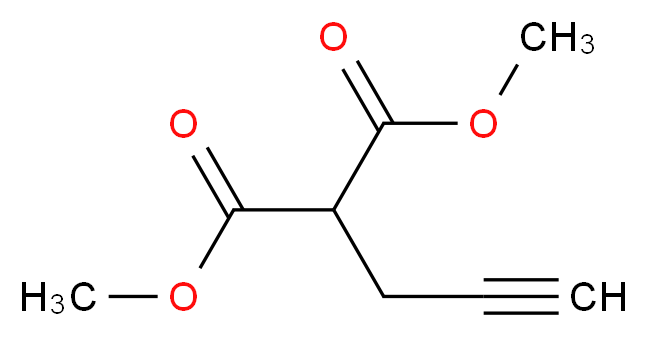 1,3-dimethyl 2-(prop-2-yn-1-yl)propanedioate_分子结构_CAS_95124-07-5