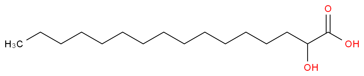 2-Hydroxyhexadecanoic acid_分子结构_CAS_764-67-0)