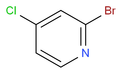 2-Bromo-4-chloropyridine_分子结构_CAS_22918-01-0)