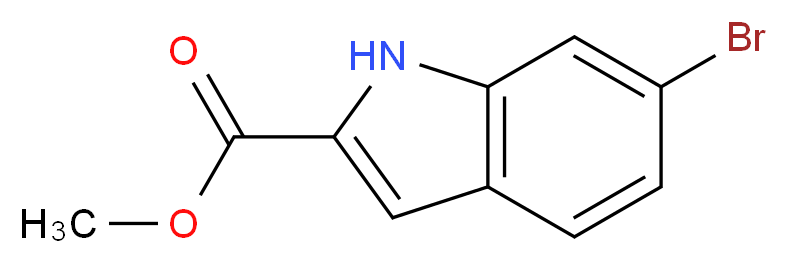 Methyl 6-bromo-1H-indole-2-carboxylate_分子结构_CAS_103858-53-3)