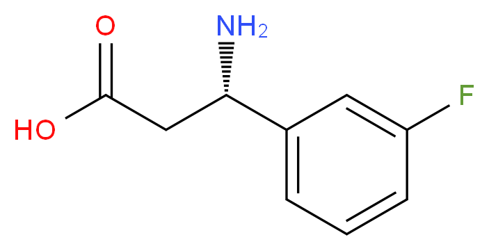 (S)-3-Amino-3-(3-fluorophenyl)propanoic acid_分子结构_CAS_723284-79-5)