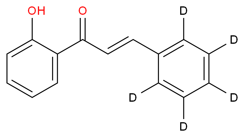 (2E)-1-(2-hydroxyphenyl)-3-(<sup>2</sup>H<sub>5</sub>)phenylprop-2-en-1-one_分子结构_CAS_146196-93-2