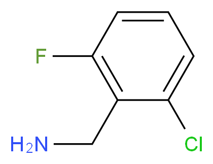 2-Chloro-6-fluorobenzylamine_分子结构_CAS_15205-15-9)