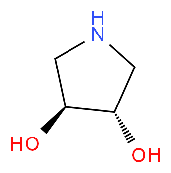 (3S,4S)-PYRROLIDINE-3,4-DIOL_分子结构_CAS_9046-10-0)