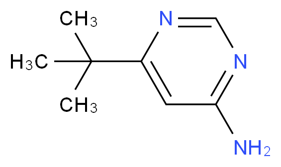 6-tert-butylpyrimidin-4-amine_分子结构_CAS_3435-27-6