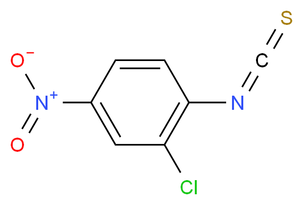 2-chloro-1-isothiocyanato-4-nitrobenzene_分子结构_CAS_23165-64-2