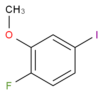 1-fluoro-4-iodo-2-methoxybenzene_分子结构_CAS_773855-64-4