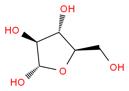 Alpha-L-Arabinofuranose_分子结构_CAS_)