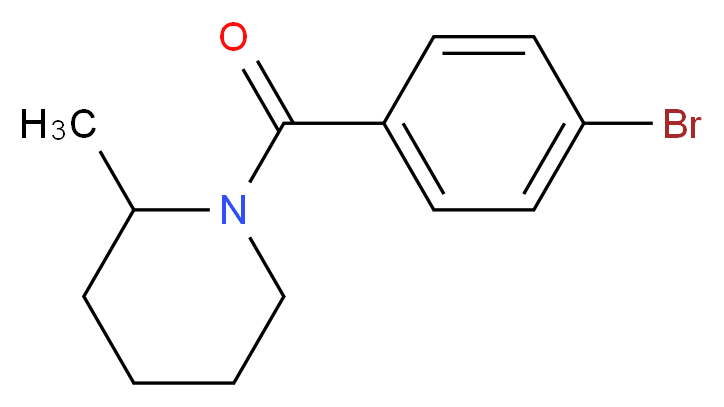 1-(4-Bromobenzoyl)-2-methylpiperidine_分子结构_CAS_331256-17-8)