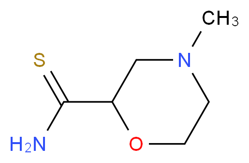 4-METHYL-MORPHOLINE-2-CARBOTHIOIC ACID AMIDE_分子结构_CAS_885272-63-9)