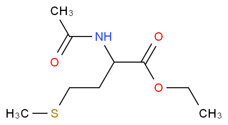 Ethyl 2-(acetylamino)-4-(methylsulfanyl)butanoate_分子结构_CAS_33280-93-2)