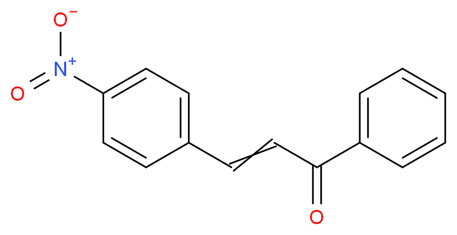 3-(4-nitrophenyl)-1-phenylprop-2-en-1-one_分子结构_CAS_1222-98-6