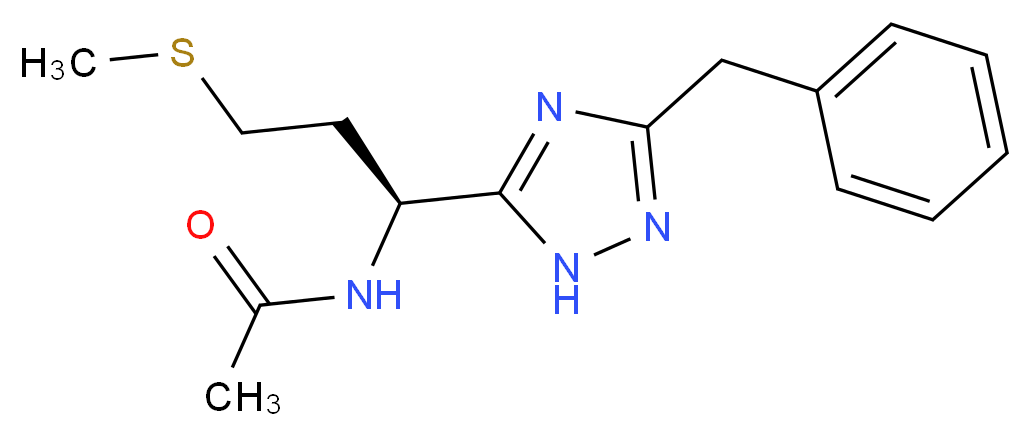 N-[(1S)-1-(3-benzyl-1H-1,2,4-triazol-5-yl)-3-(methylthio)propyl]acetamide_分子结构_CAS_)