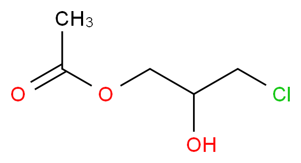 Acetic acid 2-hydroxy-3-chloropropyl ester_分子结构_CAS_24573-30-6)