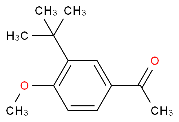 1-(3-tert-Butyl-4-methoxyphenyl)ethanone_分子结构_CAS_)