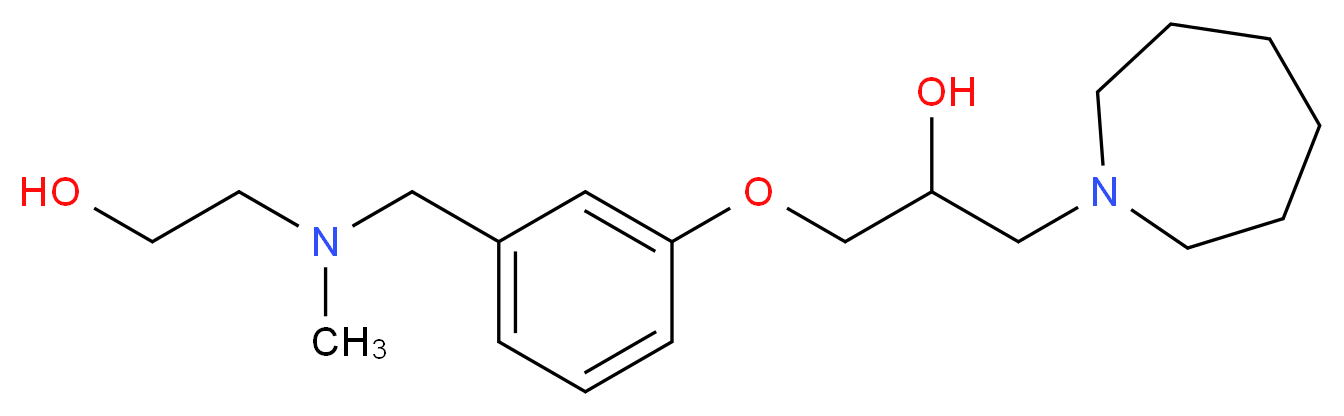 1-azepan-1-yl-3-(3-{[(2-hydroxyethyl)(methyl)amino]methyl}phenoxy)propan-2-ol_分子结构_CAS_)
