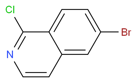 6-bromo-1-chloroisoquinoline_分子结构_CAS_205055-63-6