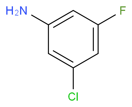 3-Chloro-5-fluoroaniline 98%_分子结构_CAS_4863-91-6)
